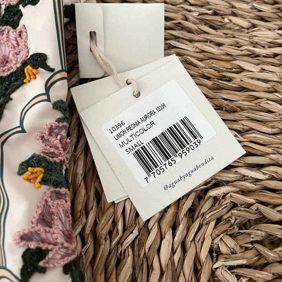 Agua Bendita Limon Peonia Aurora embroidered swimsuit - Picture 7 of 10